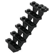 Lego Stairs 7 x 4 x 6 Straight Open / Black