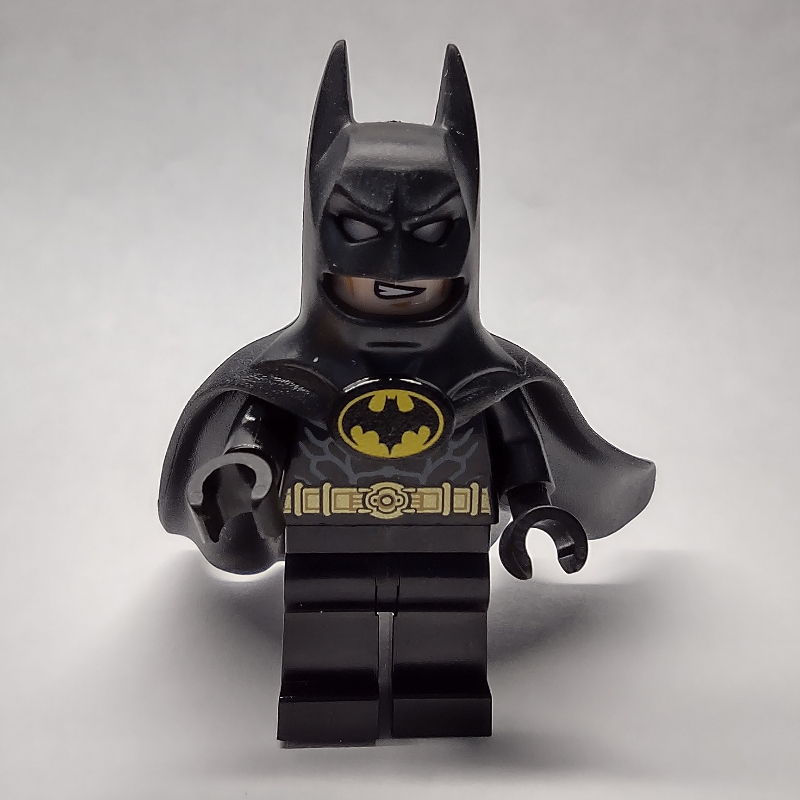 Lego Batman, Black Suit, Black Cape and Cowl (Rubber), White Headband