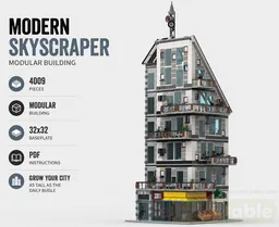 Modern Skyscraper Modular – Luxury Apartment Tower