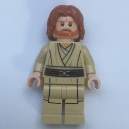 Obi-Wan Kenobi, Tan Legs, Mid-Length Parted Hair