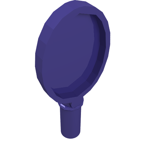 Lego Equipment Hand Mirror with Heart on Reverse [Hair Accessory] / Dark Purple