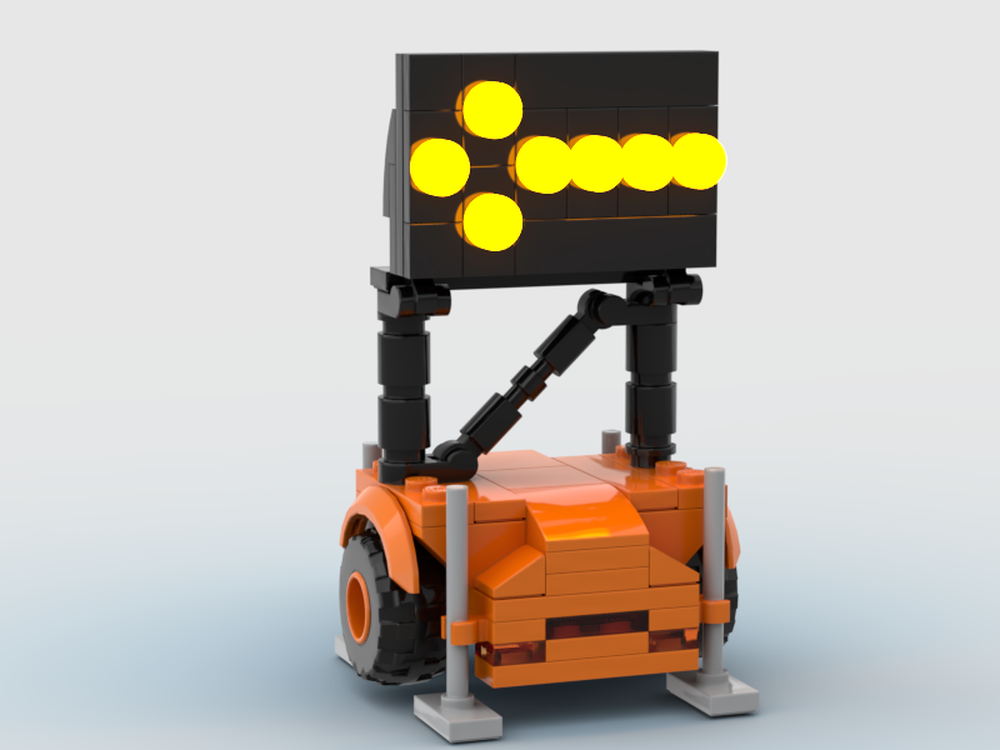 Lego Arrow sign trailer