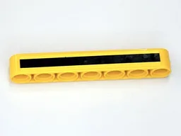 Technic, Liftarm Thick 1 x 7 with Black Stripe Pattern (Sticker) - Set 42009
