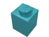 Brick 1 x 1 / Medium Azure