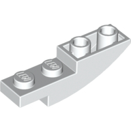 Lego Brick Curved Inverted 4 x 1 / White