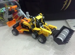 Articulated backhoe (technic 42197 + 2x 30710 combined alternative)