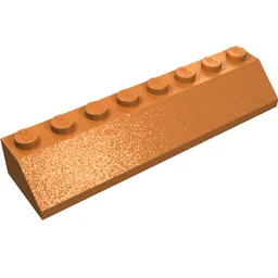 Brick Sloped 45° 2 x 8 / Medium Nougat