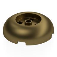 Lego Brick Round 4 x 4 Dome Top with Round 2 x 2 Recessed, 4 Studs / Metallic Gold