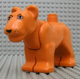 Duplo Animal Lion Adult Female with Movable Head / Medium Orange
