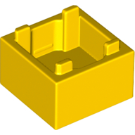 Lego Container Box 2 x 2 x 1 [Plain] / Yellow