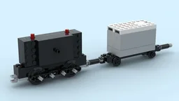 9V Powertrain for trains that run on 4 stud wide track