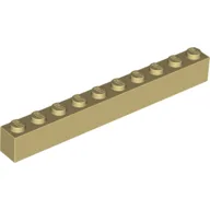 Brick 1 x 10 / Tan