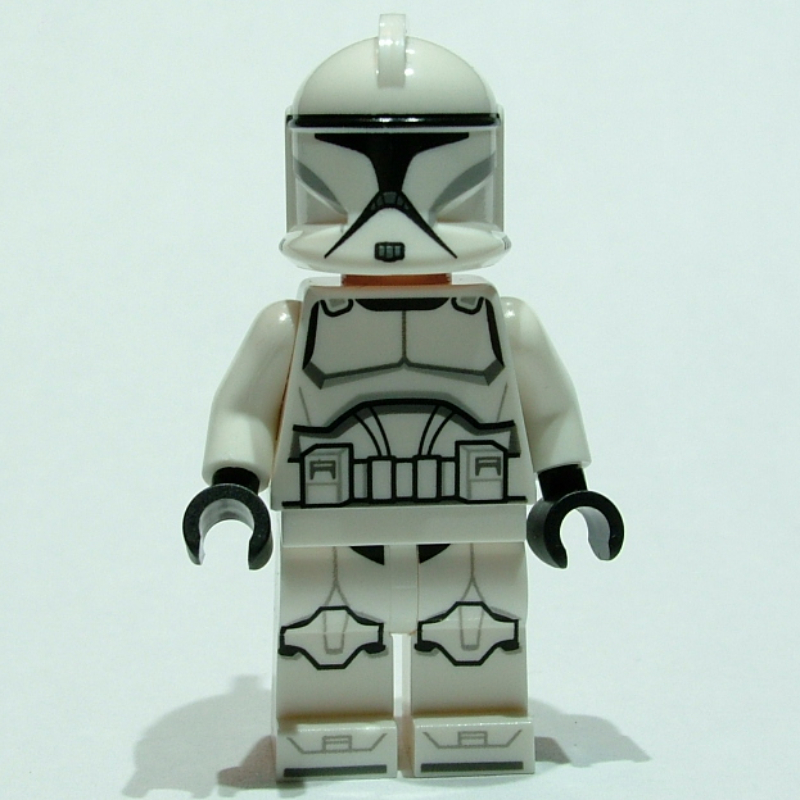 Lego Clone Trooper, Phase I Armor, Nougat Head (61189 Helmet)