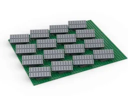 16 unit solar panel farm