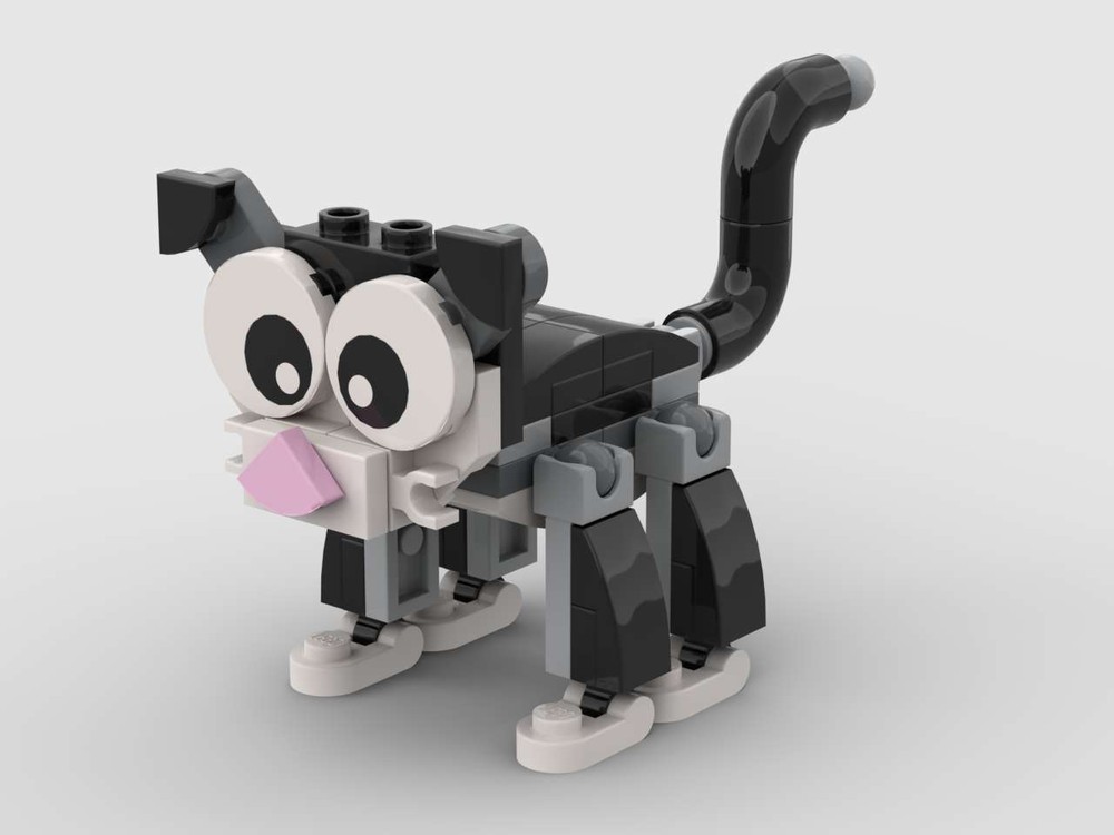Lego Black and white cat