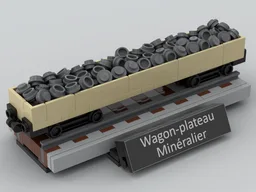 Minerals Flatcar - 1/55