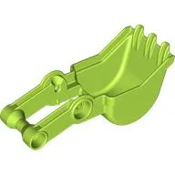 Duplo Digger Bucket, Small with Long Arm, and 3 Teeth / Lime