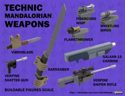 Technic Mandalorian Weapons