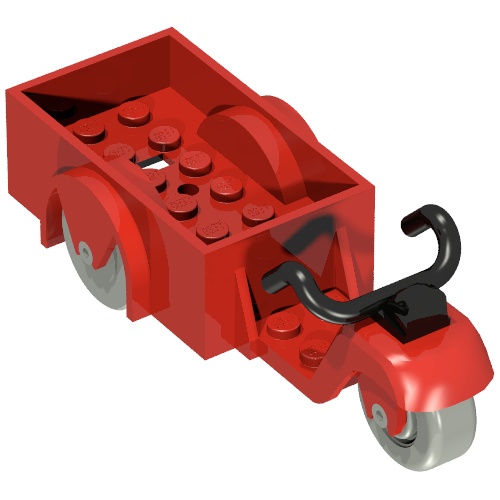 Lego Fabuland Tricycle, 1 Front Wheel / Red