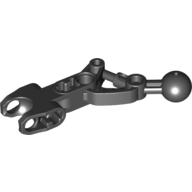 Lego Large Figure Skeletal, Limb, Angular with Ball Joint and Ball Socket / Black
