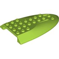 Lego Aircraft Fuselage Curved Aft Section 6 x 10 Top / Lime