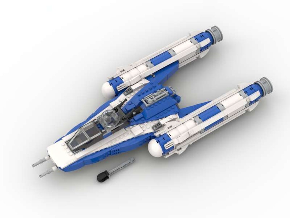 Lego 8037 Y Wing in Clone Wars S7 Blue