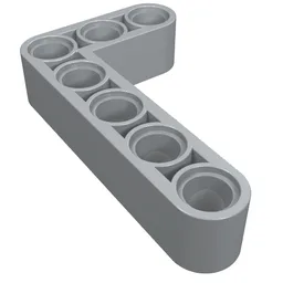 Technic Beam 3 x 5 L-Shape Thick / Light Bluish Gray