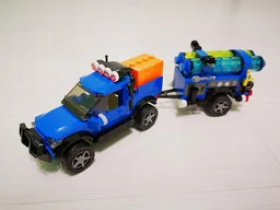 4x4 support vehicle with trailer
