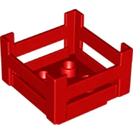 Duplo Container Wooden-Style Crate / Red