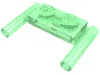 Plate Special 1 x 2 with Handles [Flat Ends / Low Attachment] / Trans-Green