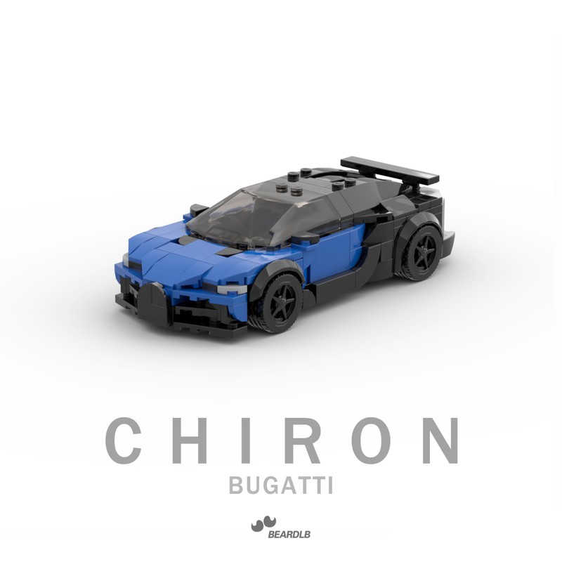 Lego Bugatti Chiron bule 8-wide shpeed champions