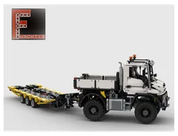 Low loader trailer for Unimog U535