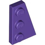 Wedge Plate 3 x 2 Right / Dark Purple