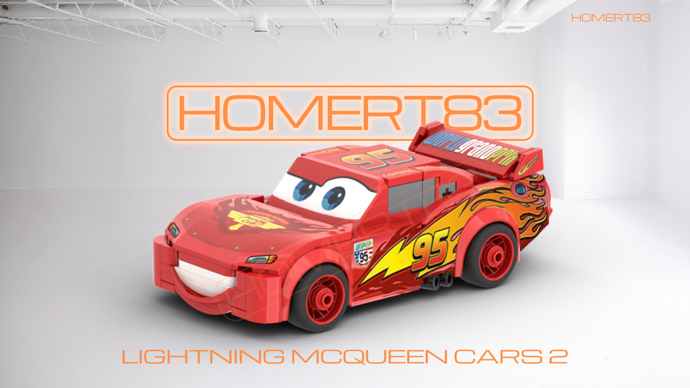 Lego Lightning McQueen - Cars 2 World Grand Prix Edition (Mod of 77255)