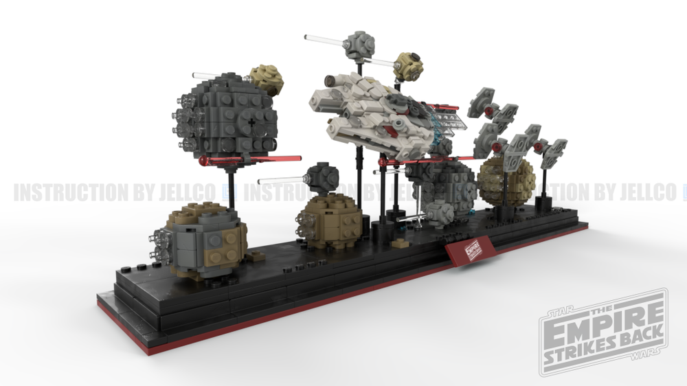 Lego Episode V Micro Diorama : Asteroid Field