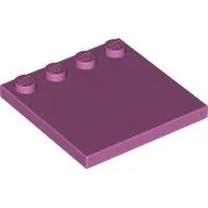 Plate Special 4 x 4, Studs on One Edge Plain] / Medium Dark Pink