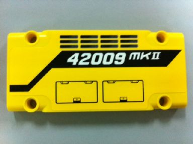 Lego Technic, Panel Plate 5 x 11 x 1 with Grilles, Hatches and '42009 MKII' Pattern (Sticker) - Set 42009