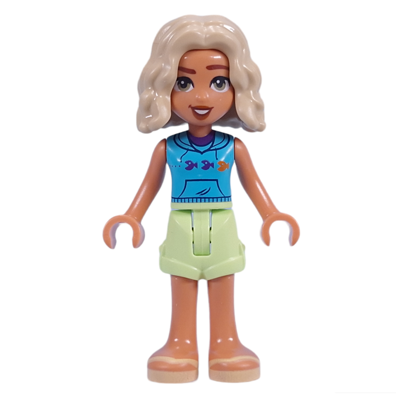 Lego Nova - Dark Azure Top, Yellowish Green Shorts