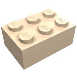 Brick 2 x 3 / Light Nougat