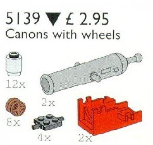 Lego Cannons with Wheels