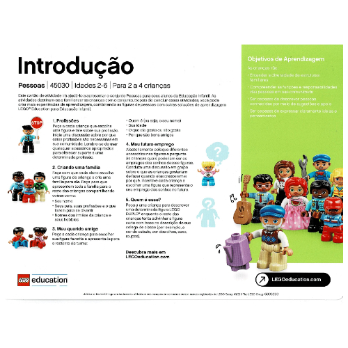 Lego Activity Card, Set 45030-1, Getting Started - Portuguese/Italian / [No Color/Any Color]