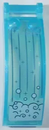 Windscreen 6 x 2 x 2 with Bar Handle with Waterfall, Vertical Lines and White Splashing Water Pattern (Sticker) - Set 43215