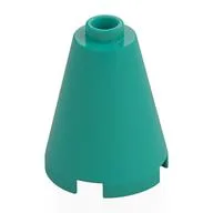 Cone 2 x 2 x 2, Open Stud / Dark Turquoise