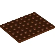 Plate 6 x 8 / Reddish Brown