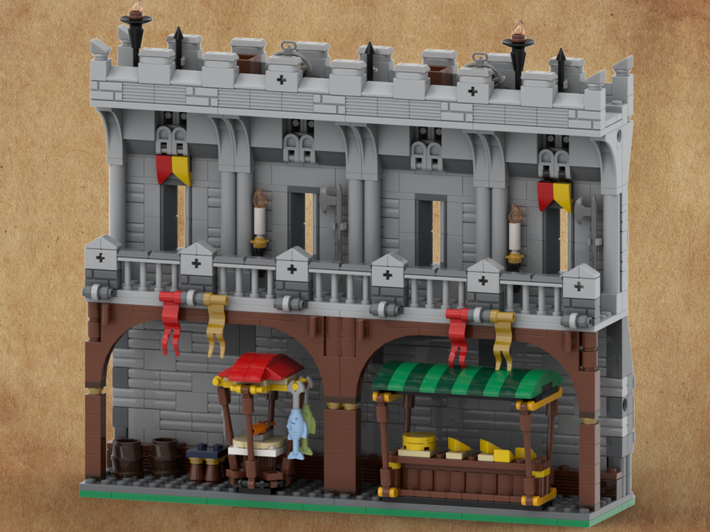 Lego Red Castle Wall