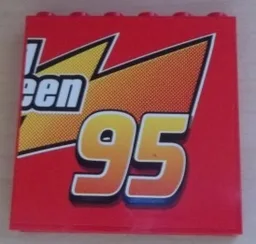 Panel 1 x 6 x 5 with 'een' and '95' Pattern (Sticker) - Set 8486