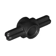 Technic Pin Connector Hub with 2 Axles / Black