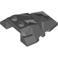 Lego Brick Wedged, Sloped 4 x 4 Fractured Polygon Top / Dark Bluish Gray