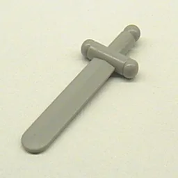 Weapon Sword / Shortsword [Shiny Solid Smooth ABS] / Light Gray