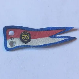 Flag 2 x 5 with Royal Knights Lion Head Print / White
